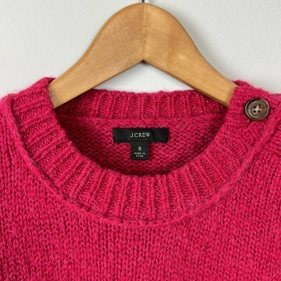 J.Crew Alpaca/Wool Button-shoulder Crewneck Sweater Sz S - Picture 9 of 11